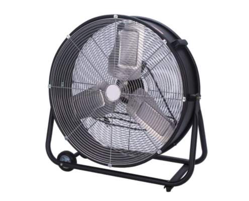 portable blower fan drum fan front view