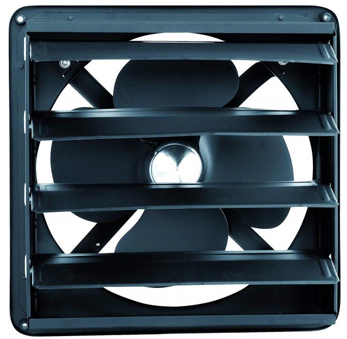 metal exhaust fan with shutter